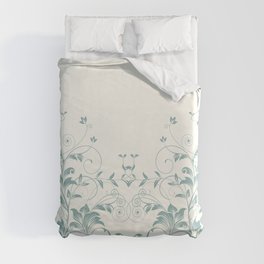 Green Acanthus Collection Duvet Cover