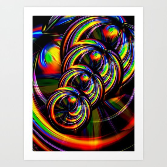 Creations in the color spectrum of the rainbow 3 Art Print