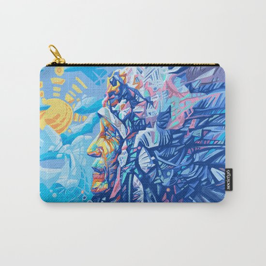 native american portrait 3 Carry-All Pouch