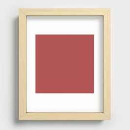 ENGLISH RED SOLID COLOR Recessed Framed Print