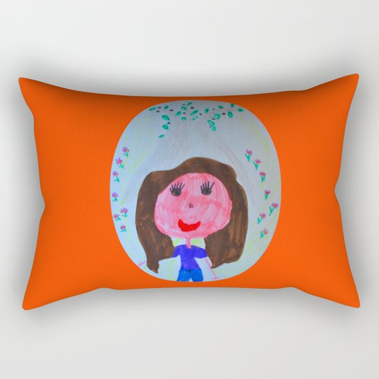 Elisavet loved the olive tree Rectangular Pillow