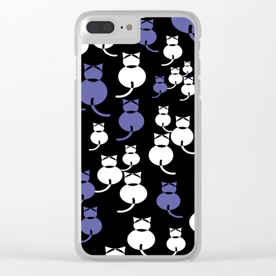 Fat Cats 2 Clear iPhone Case