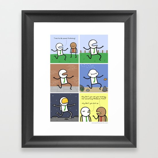 Antics #110 - very straight priorities Framed Art Print