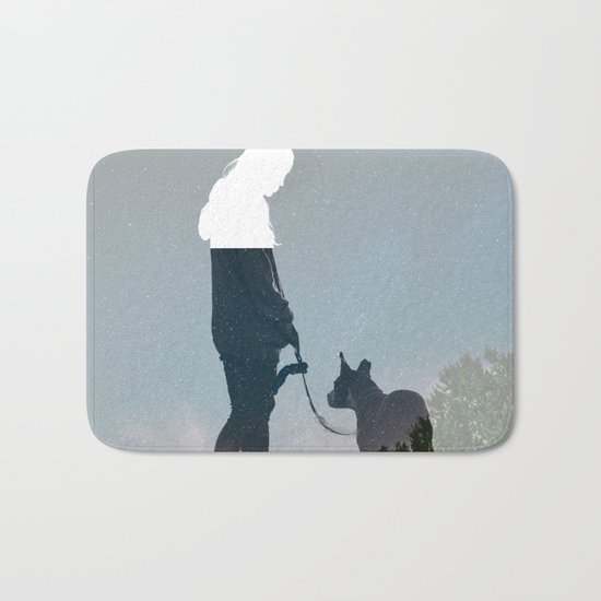 FRIENDSHIP in the space Bath Mat