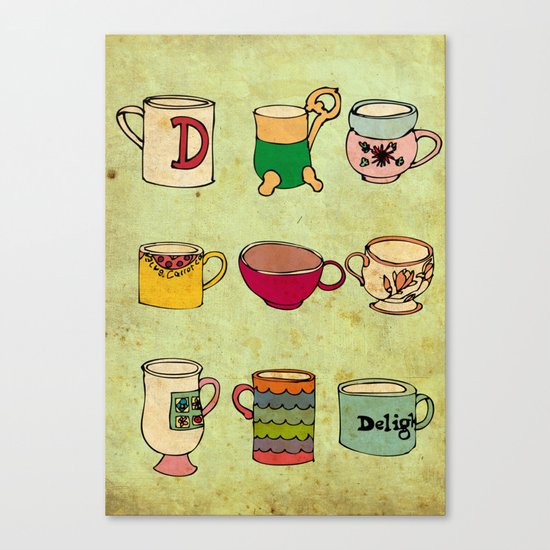 My Mugs! Canvas Print