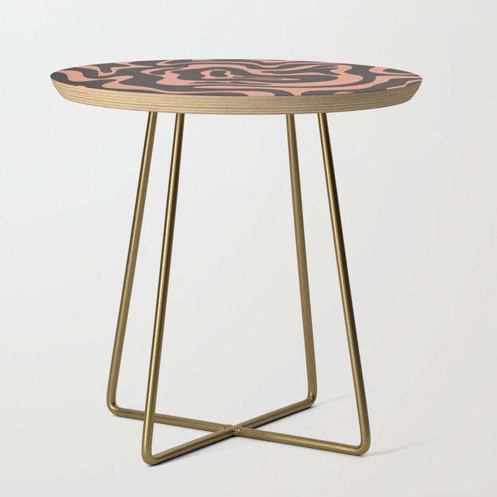 16 Abstract Liquid Swirly Shapes 220725 Valourine Digital Design Side Table