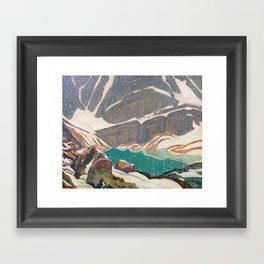 Mountain Solitude, Lake Oesa by James Edward Hervey MacDonald - Canada, Canadian Oil Painting - Grou Framed Art Print