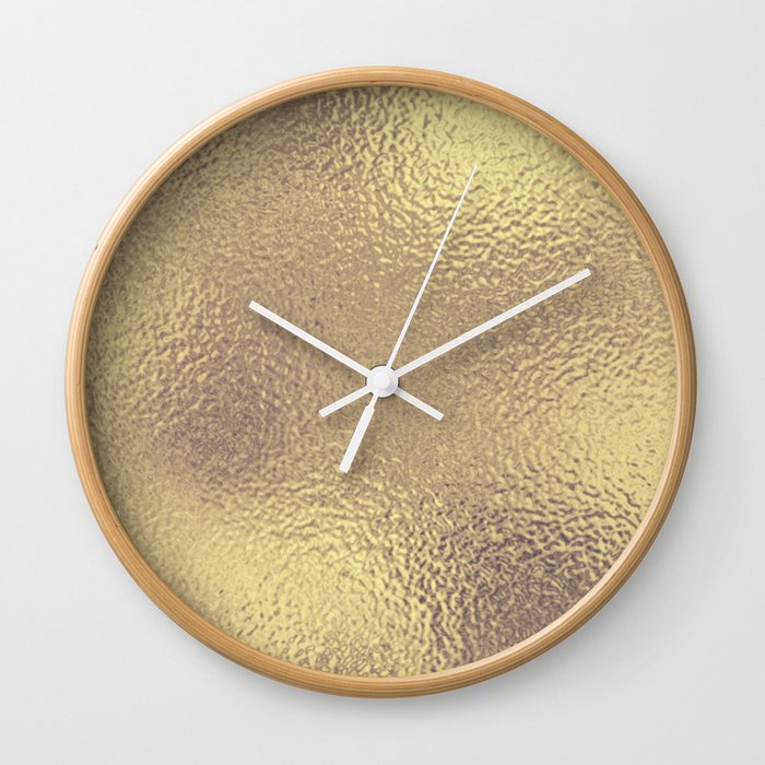 Simply Metallic In Antique Gold Wall Clock By Followmeinstead