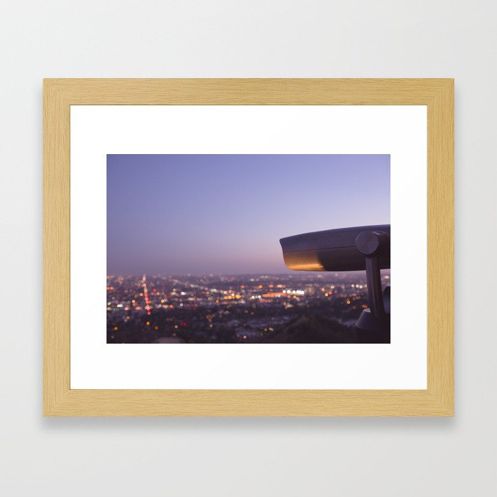 Angel City Lights, L.A. at Night, No. 3 Framed Art Print