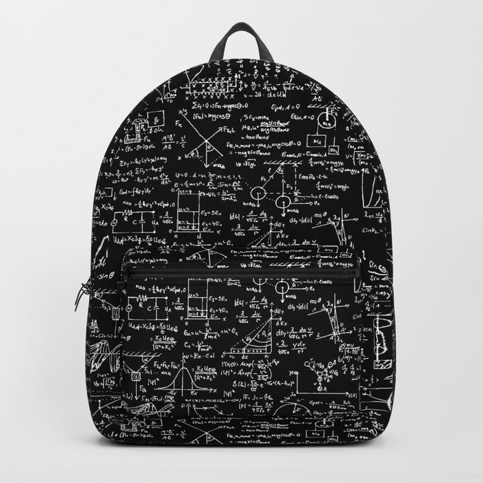 Physics Equations on Chalkboard Backpack