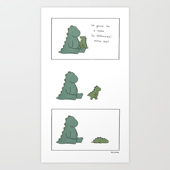 Snake Monster Art Print