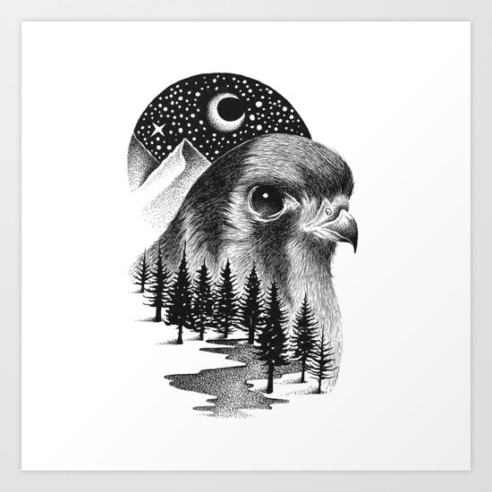 FALCON Art Print