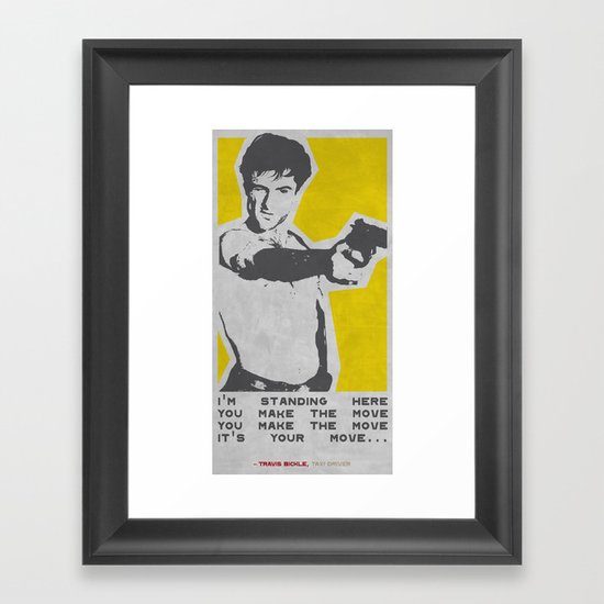 Taxi Driver Framed Art Print