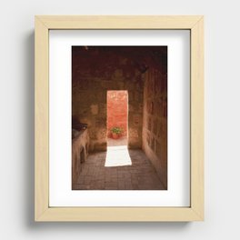 Doorway into the Red Room Recessed Framed Print