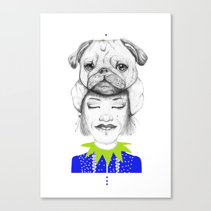 Mystic Pug Canvas Print