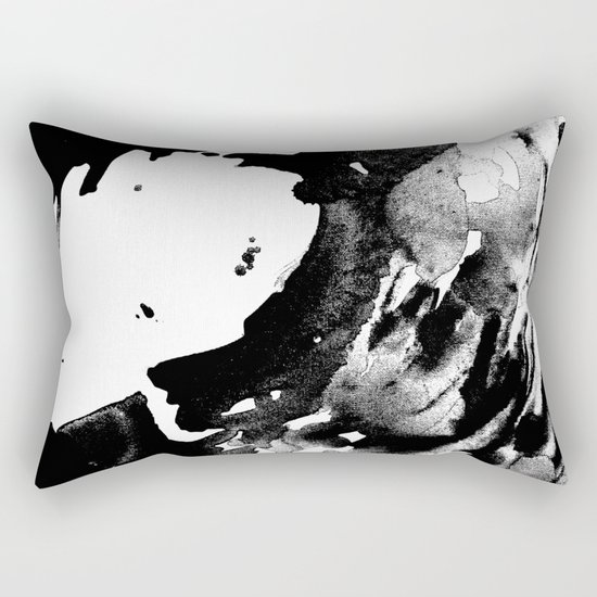 Drilling for that black gold in our oceans, black wave Rectangular Pillow