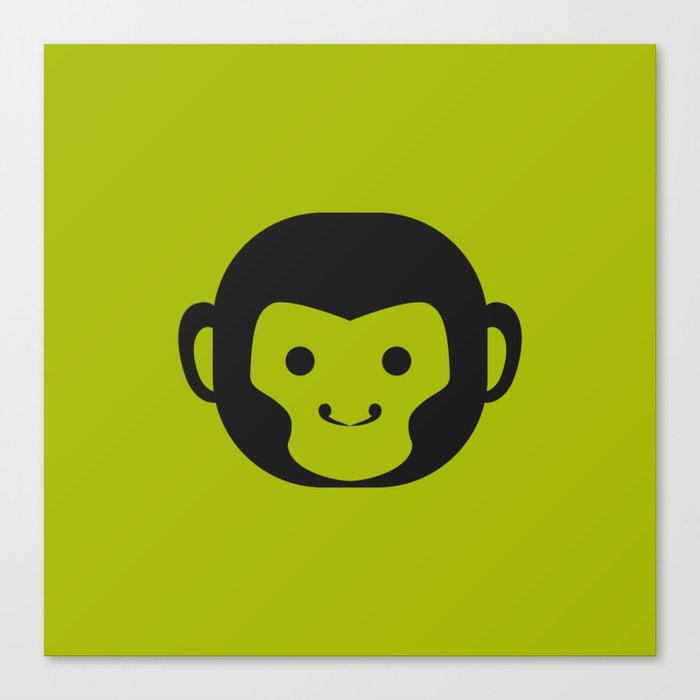 Monkey Head Canvas Print