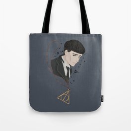 Credence Barebone + Deathly Hallows necklace Tote Bag