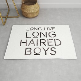 Long Live Long Haired Boys Rug