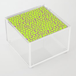 Neon Green Purple Giraffe Pattern Acrylic Box