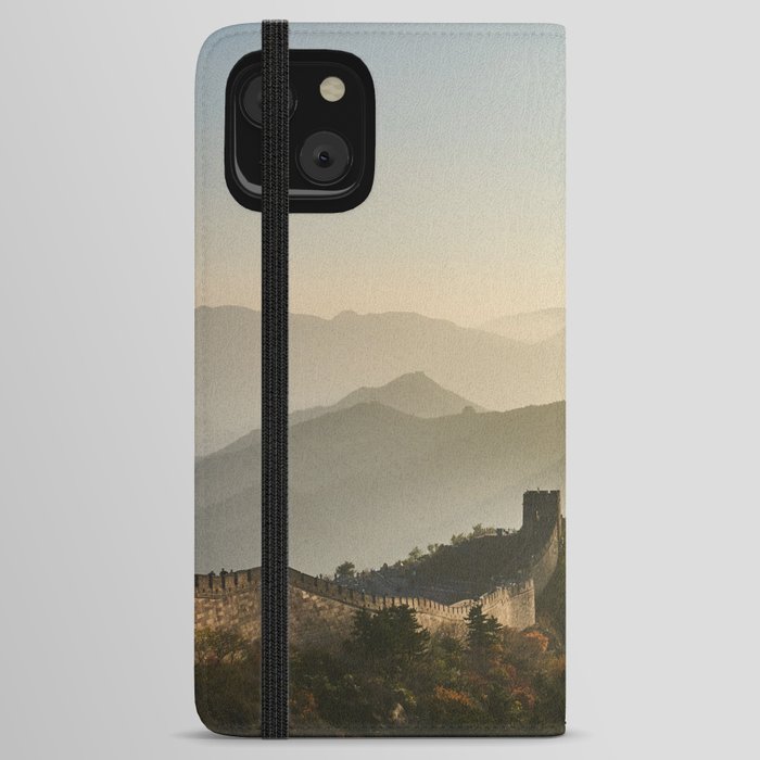 China Photography - Great Wall Of China Shined On By The Morning  Sun iPhone Wallet Case