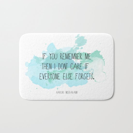 If you remember me Bath Mat