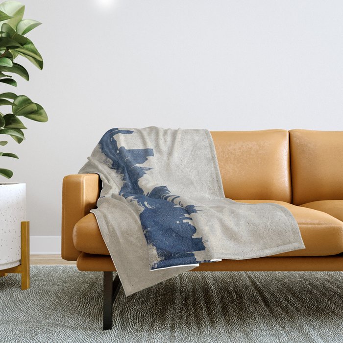 Riyadh Saudi Arabia Skyline Throw Blanket by artPause Michael