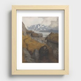 She Covers the Whole Country Theodor Kittelsen Recessed Framed Print