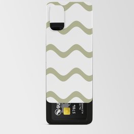 Green and White Horizontal Stripe Pattern Pairs Diamond Vogel 2022 Popular Colour Rediscover 0408 Android Card Case