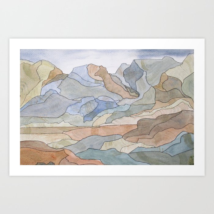 Mountain Regions Art Print