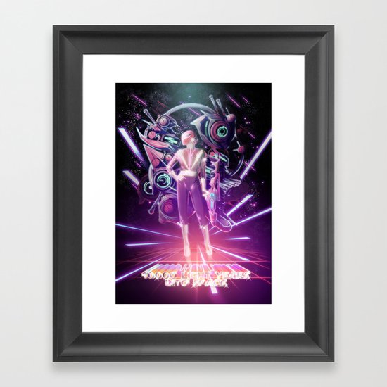 10000 Lightyears Into Space Framed Art Print