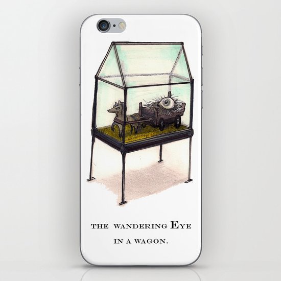 the wandering Eye in a wagon iPhone & iPod Skin