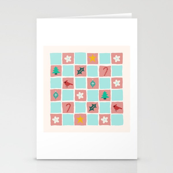 Holiday Hopscotch Snow Stationery Cards