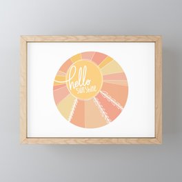 Hello, Sunshine Framed Mini Art Print