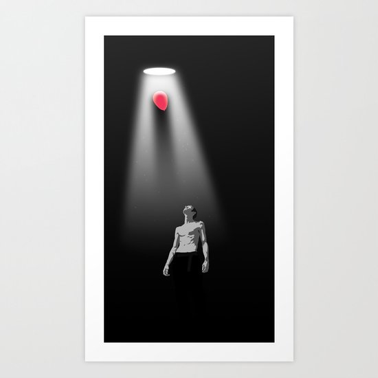 Between Forced Smiles Art Print