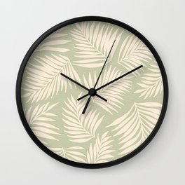 Palms | Sage Wall Clock