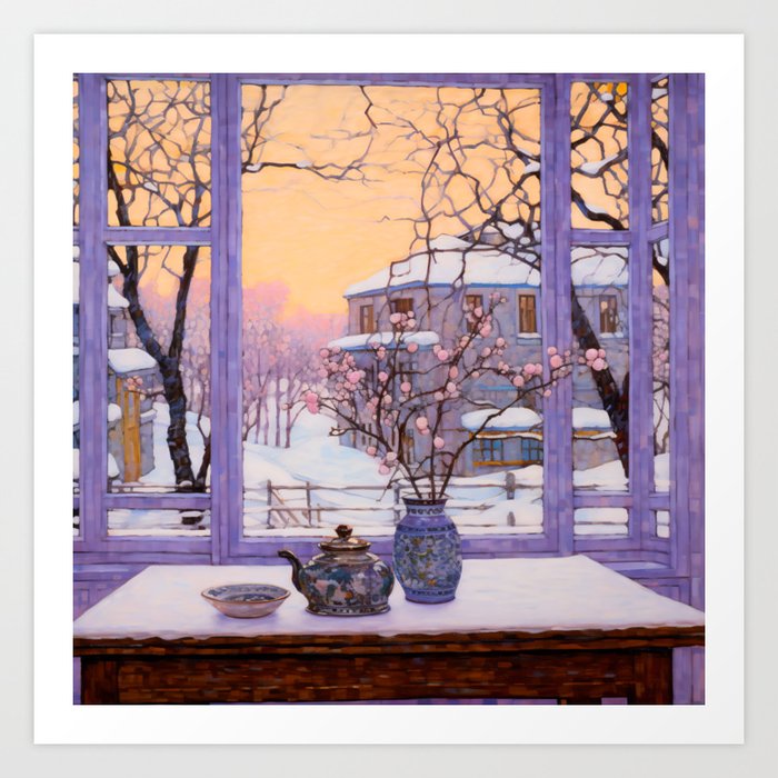 The Silence of a Snowy Day Art Print