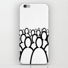 People - Black and white Graphic Design  iPhone Skin