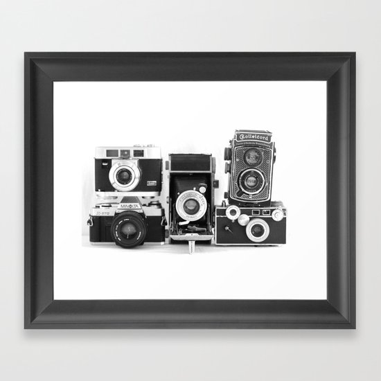 Vintage Camera Collection Framed Art Print