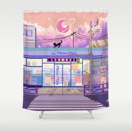 Moon mart Shower Curtain