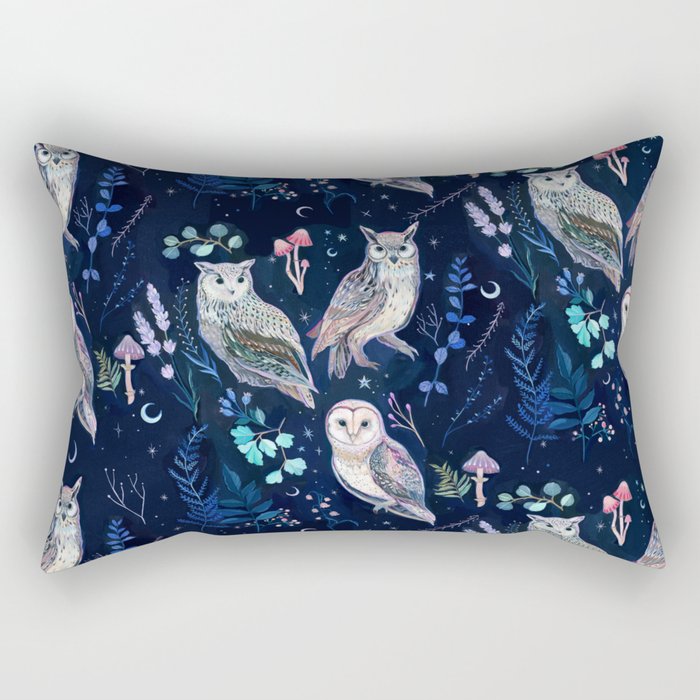 Night Owls Rectangular Pillow