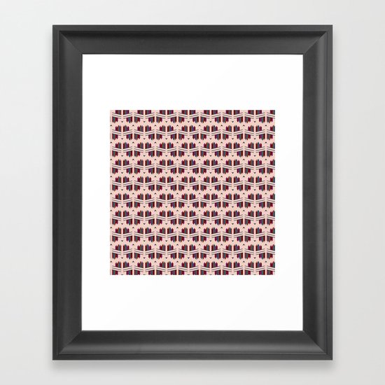 Coral Crystal Framed Art Print