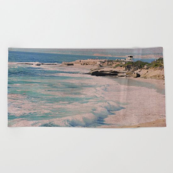 BOYS ON A ROCK Beach Towel