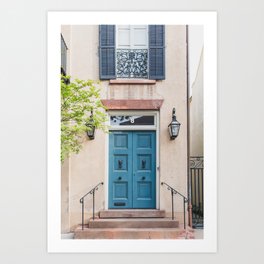 Blue Door 8 - Charleston Architecture Photography Art Print