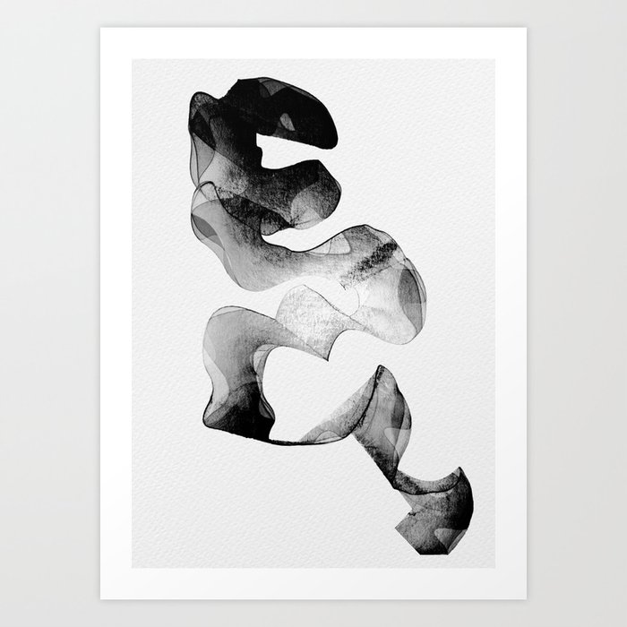Pencil Stroke Repetitive Waves Sell At Society 6 Art Print By Mrpeterlv Society6