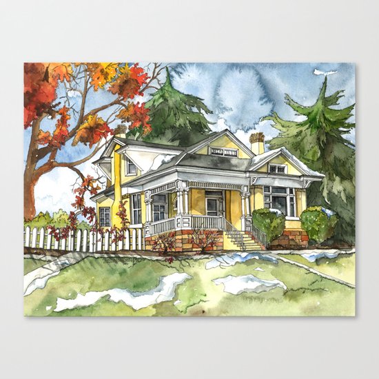The Autumn House Canvas Print