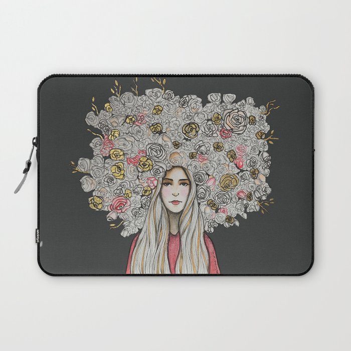 " Floret Gold " Laptop Sleeve