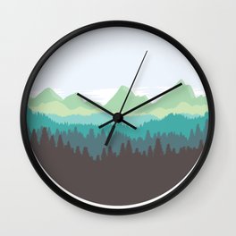 Mountain Air Wall Clock
