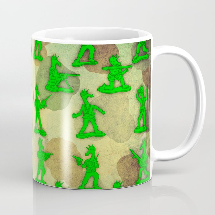 Little Green Army Unicorn Coffee Mug