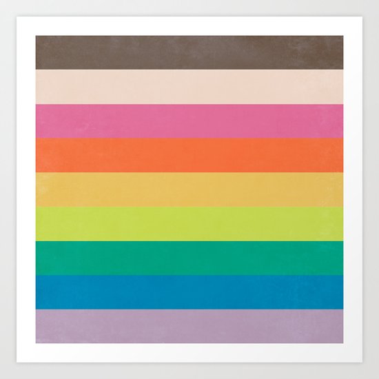 Autumn Rainbow Art Print